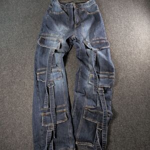 Akira Blue Cargo Jeans